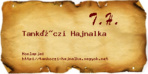 Tankóczi Hajnalka névjegykártya