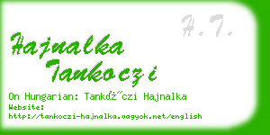 hajnalka tankoczi business card